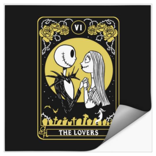 Disneyss The Nightmare Before Christmas Jack Sally Card Stickers