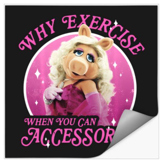 Disney The Muppets Miss Piggy Why Exercise Accessorize Stickers