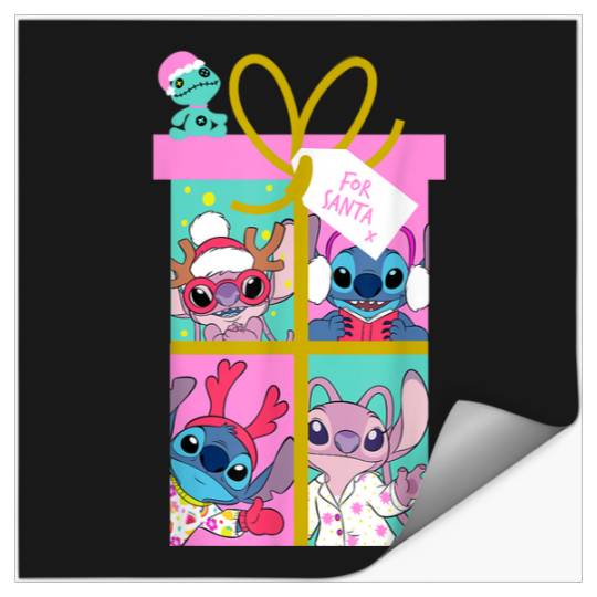 Disneys Lilo Stitch Christmas Angel Stitch For Santa Stickers