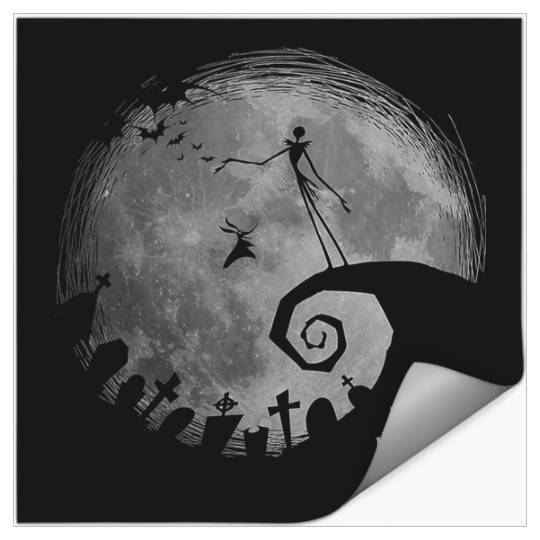 Disneyss The Nightmare Before Christmas Jack Big Moon Stickers