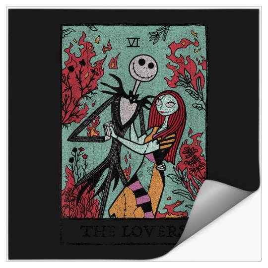 Disneyss The Nightmare Before Christmas The Lovers Tarot Card Stickers