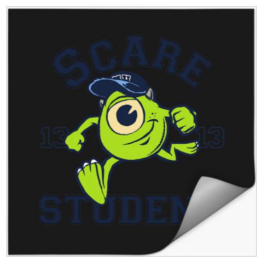 Disney Pixar Monsters University Scare Student Mike Portrait Stickers