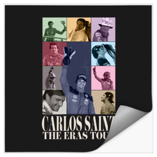 Carlos Sainz Eras Tour 2023 V2 season white letters Stickers