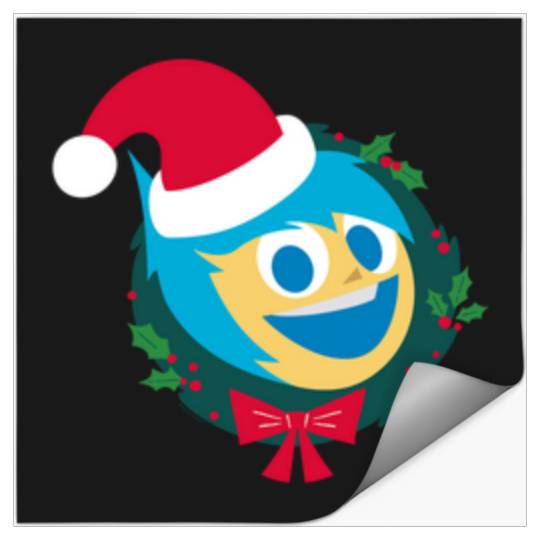 Disneyss And Pixarss Inside Out 2 Santa Joy Christmas Holiday Stickers