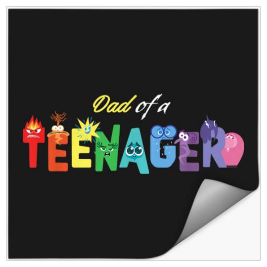 Disneyss And Pixarss Inside Out 2 Emotions Dad Of A Teenager Stickers