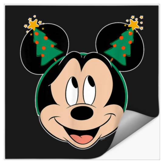 Disney Mickey Mouse Christmas Tree Holiday Headb Stickers
