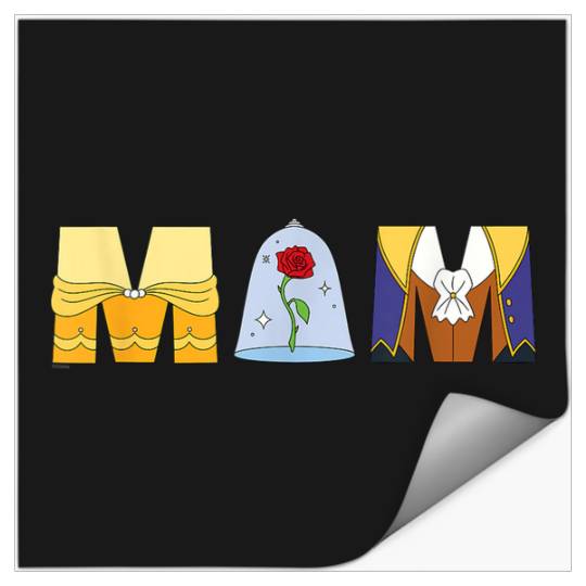 Disneyss Beauty And The Beast Belle Mothers Day Birthday Mom Stickers