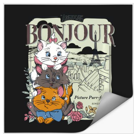 Disney The Aristocats Bonjour Stickers