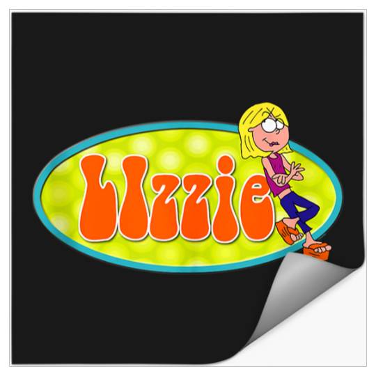 Disneyss Channel Lizzie Mcguire Animated Lizzie Logo Stickers