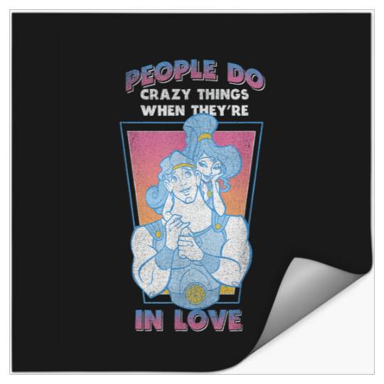 Disney Hercules Valentines Day  Megara In Love Stickers