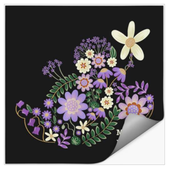 Disney Minnie Mouse Spring Flowers Botanical Flo Stickers
