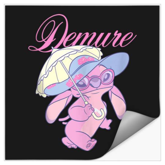 Disneyss Lilo Stitch Cute Fancy Angel Demure Big Chest Logo Stickers