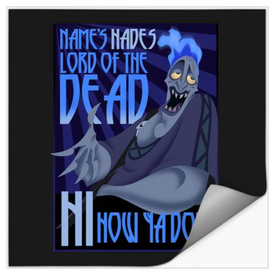 Disney Hercules The Name's Hades Quote Graphic Stickers