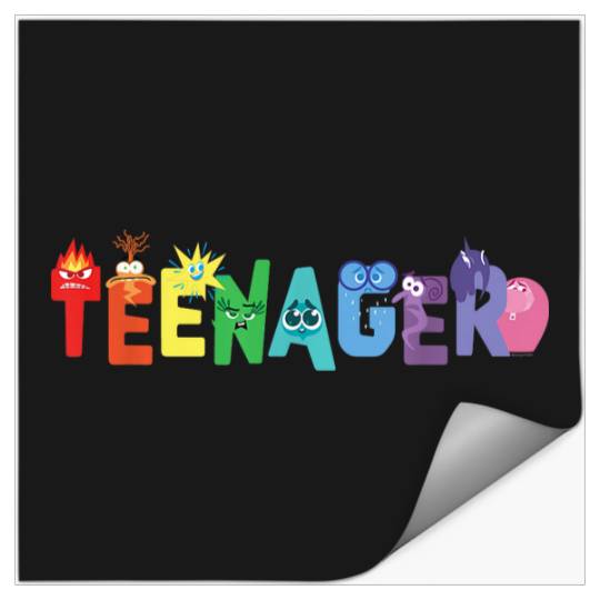 Disneyss And Pixarss Inside Out 2 Emotions Teenager Stickers