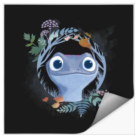 disney frozenss 2 Bruni The Salamander Watercolor Portrait Stickers