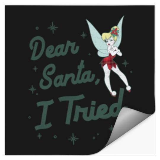 Disneyss Christmas Peter Pan Tinker Bell Dear Santa I Tried Stickers