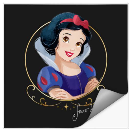Disneyss Princess Royalty Group Matching Snow White 2 sided Stickers