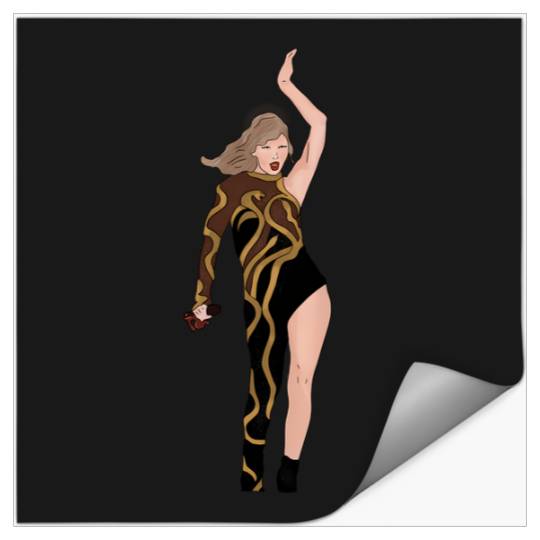 Reputation Gold Eras Tour Stickers