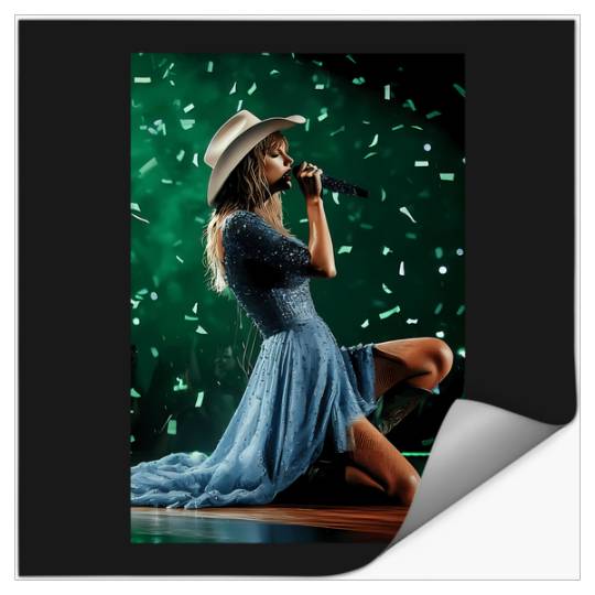 Eras Tour Taylorss Swift Green Debut Era Wallpaper Stickers