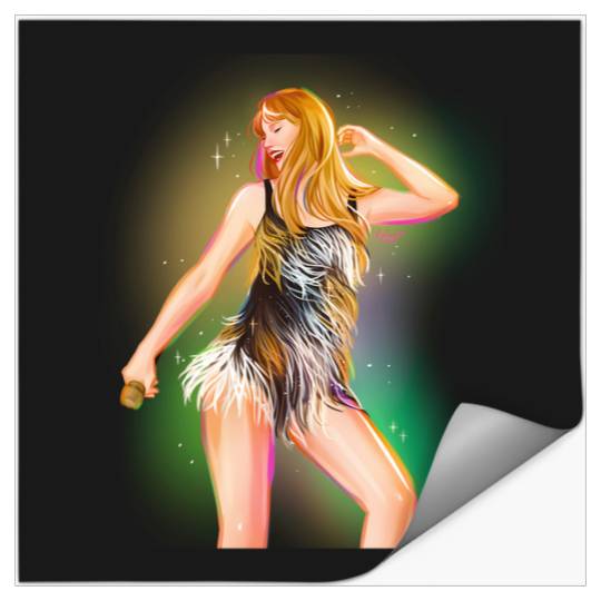 Taylorss Swift Eras Tour Fearless B W Tassels Stickers