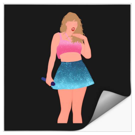 Discover Pink And Blue 1989 Set The Eras Tour Stickers