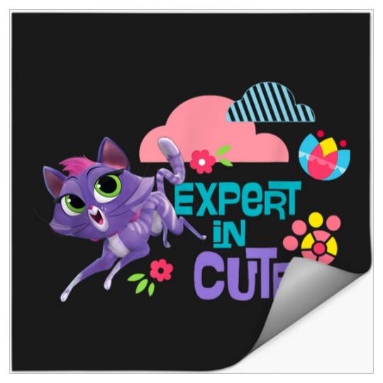 Disneyss Puppy Dog Pals Expert In Cute Hissy Colorful Big Logo Stickers