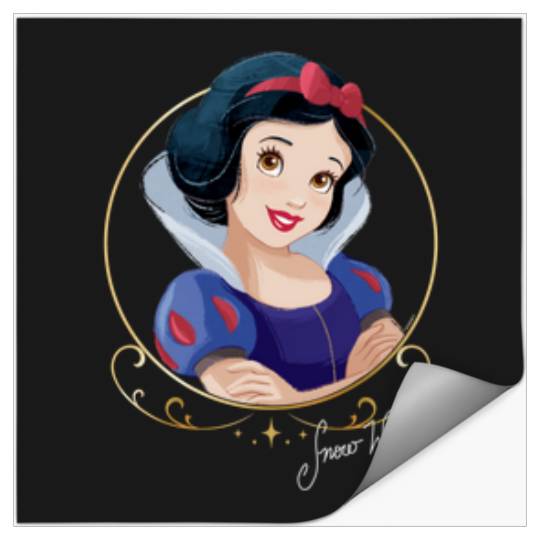 Disneyss Princess Royalty Group Matching Snow White 2 sided Stickers