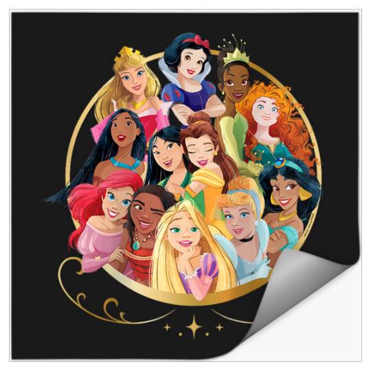 Disneyss Princess Royal Friends Group Stickers