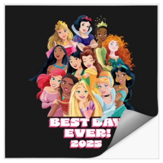 Disneyss Princess Friend Family Matching Best Day Ever 2025 Stickers