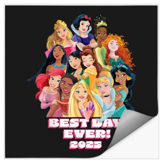 Disneyss Princess Friend Family Matching Best Day Ever 2025 Stickers