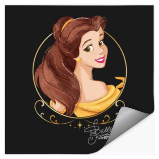 Disneyss Princess Royalty Group Matching Belle 2 sided Stickers