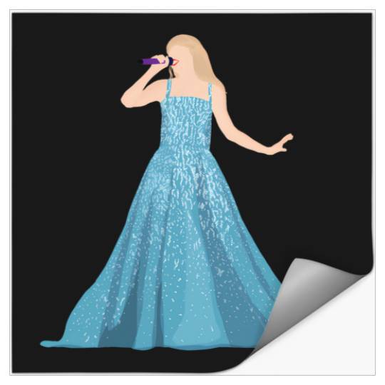 Speak Now Teal Dress Eras Tour Gown Stickers