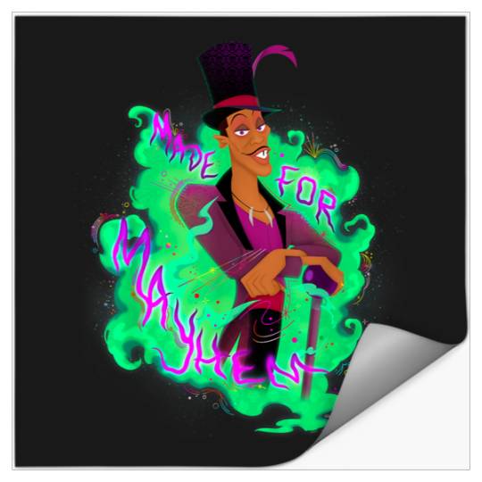 Disneyss Villains Dr Facilier Princess Frog Made For Mayhem Stickers