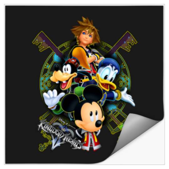Disneyss Kingdom Hearts Ii Main Characters Toon Team Poster Stickers