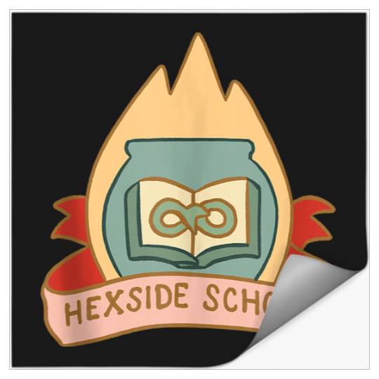 Disneyss The Owl House Hexside School Flame Big Chest Logo Stickers