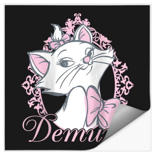 Disneyss The Aristocats Cute Marie Demure Sketch Chest Frame Stickers