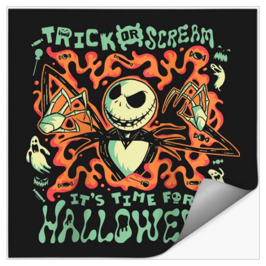 Disneyss The Nightmare Before Christmas Jack Trick Or Scream Stickers