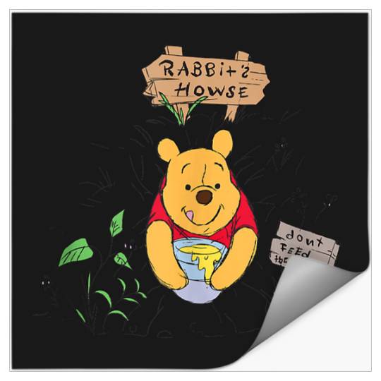 Disneyss Winnie The Pooh Rabbit Howse Don't Feed The Bear F B Stickers