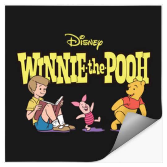Disneyss Winnie The Pooh Piglet Christopher Robin With Logo Stickers