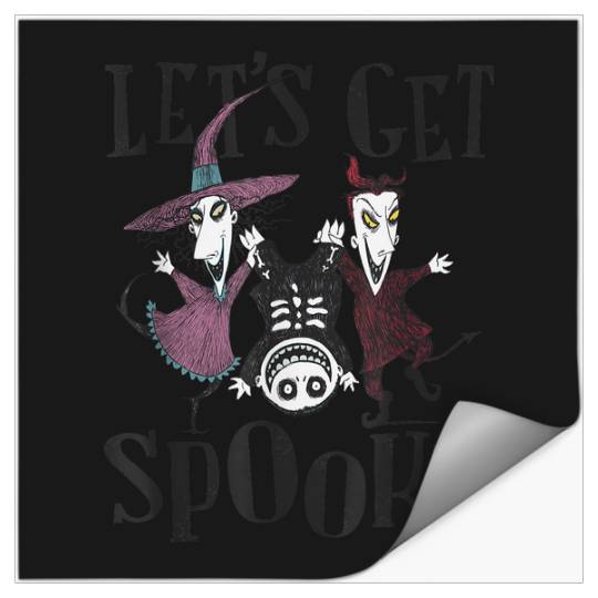 Disneyss The Nightmare Before Christmas Let Get Spooky Logo Stickers