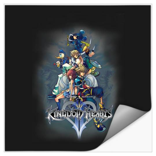 Disneyss Kingdom Hearts Ii Classic Epic Group shots Poster Stickers