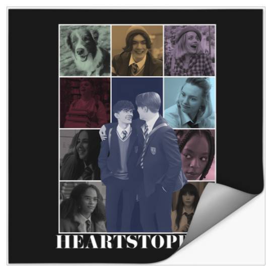 Heartstopper Eras Tour Poster (White Print) Stickers