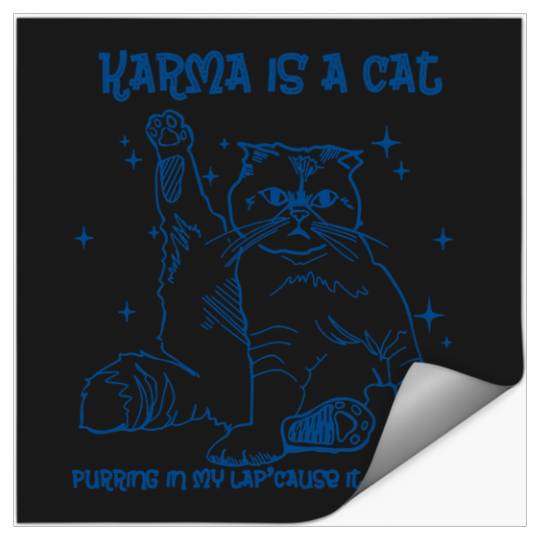 Discover Taylor Karma Is A Cat Stickers