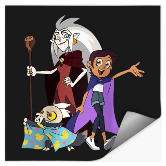 Disneyss The Owl House Edalyn Luz King Group shots Chest Logo Stickers