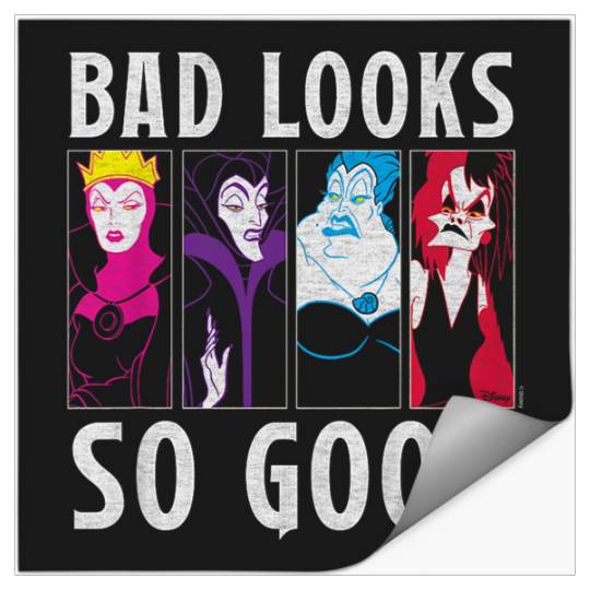 Disneyss Villains Ursula Maleficent Cruella Evil Queen Bad Stickers