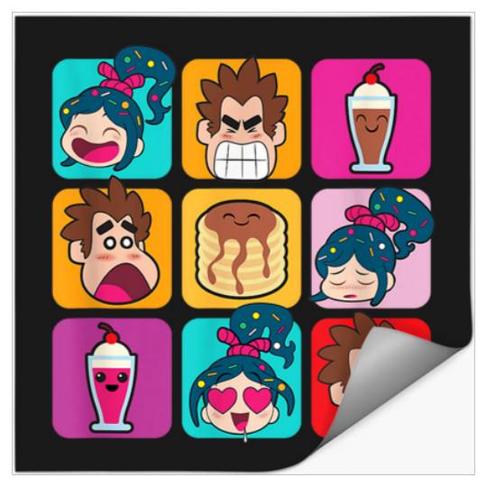 Disney WreckIt Ralph Vanellope Ralph Desserts Pa Stickers