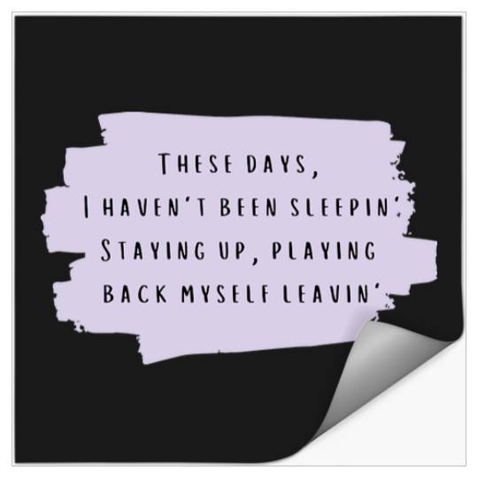 Discover Back To December  Taylor TShirt Stickers