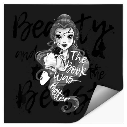 Disney Beauty The Beast Belle Book Was Better TS Stickers