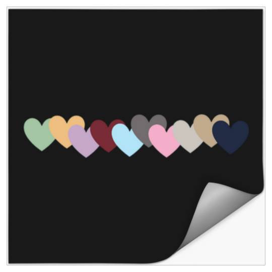 Discover Taylor Eras HeartsSubtle taylor version Stickers