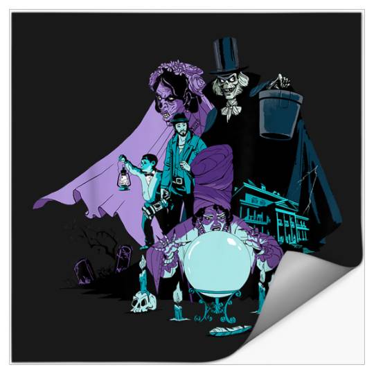 Disneyss Haunted Mansion Movie Hatbox Ghosts Bride Harriet Ben Stickers
